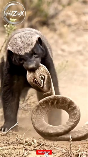 जंगल का असली माफिया /Jungle Ka Asli Mafia– Honey Badger 😱 #shorts #WildZenX #dangerousanimals