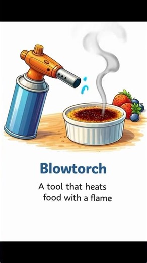 Blow Torch Kitchen Tool | Kitchen Utensils Vocabulary | Zeeshan Academy #englishvocabulary #exam