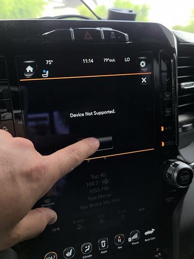 Device not supported. 2021 dodge ram HELP!