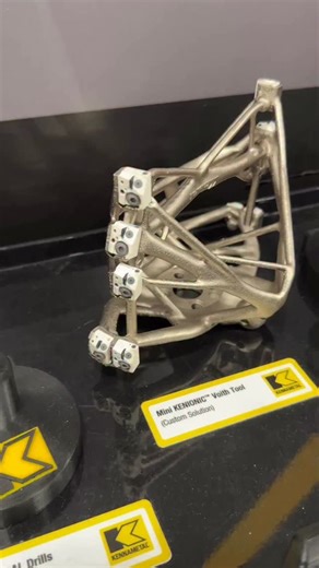Lakewood Machine & Tool on Instagram: "Now that’s an absolutely alien looking tool! Generative design plus additive machining keeps popping up in the tooling world, and this example from @kennametal was one of the craziest examples I’ve ever seen! As it says, this is clearly a very, very custom solution meant to solve a very specific problem - and I wonder if we’ll see this more and more as fist to produce comes down and popularity gains. Custom solutions used to take a long time to make - but w