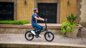 GOTRAX Z4 Lite Portable Folding Power-Assisted Bicycle with 350W Motor 48V Battery 20 x 2.6" Wide Tires, Black - Walmart.com