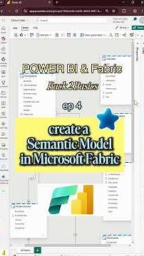 Create a semantic model in Microsoft Fabric back to basics episode 4! #dataanalytics #powerbi