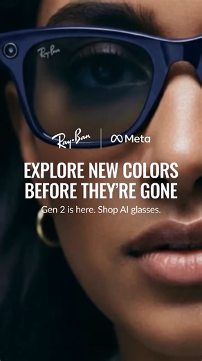 Explore three new seasonal colors for a limited time only. Get style and tech in one with AI glasses. | Ray-Ban Meta