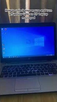 How to unlock your mouse and turn off yellow light on HP Laptop mousepad/touchpad 2026