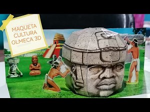 cabeza Olmeca maqueta parte 2 😁