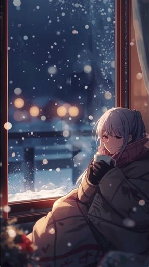 ゆめみるまえのスノウチル｜眠りにつく前、雪の音だけが心をそっと落ち着かせた【アニメ風ショート×冬×チル×心情】