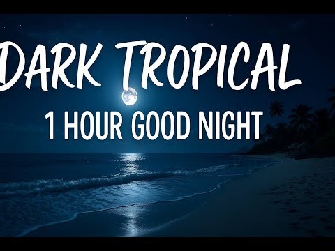 Dark Tropical Night Beach – Good Night
