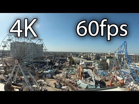 Double Shot on-ride park view 4K POV @60fps Playland's Castaway Cove