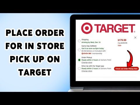 How To Place Order For In Store Pick Up On Target | Order Target Items Online For Store Pick 2026