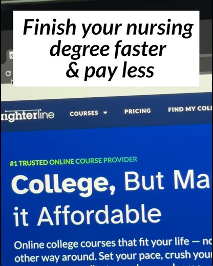 How StraighterLine works: Take nursing course online at your own pace, and earn credits that transfer toward your nursing degree. Simple. Flexible. Built for your life. | StraighterLine