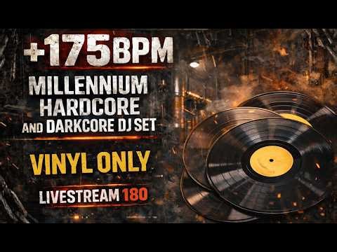 + 175BPM VINYL ONLY Millennium Hardcore and Darkcore dj set - Gabberhouse // Hakken - Livestream 180