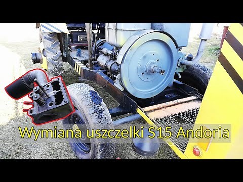 Wymiana uszczelki pod głowicą, ciągnik SAM S15 ANDORIA, woda w oleju i w kolektorze wylotowym # Cz.1