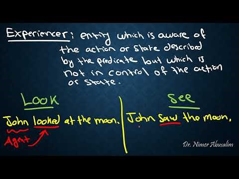 SEMANTICS-20: Thematic Relations