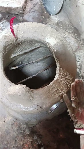 first time make mitti ka chulha..,...🥰🥰🥰...