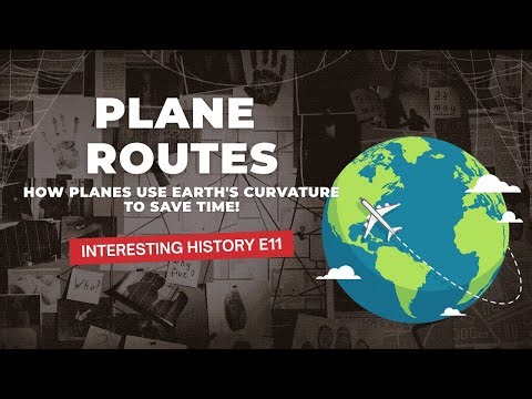 How Planes Use Earth's Curvature to Save Time!