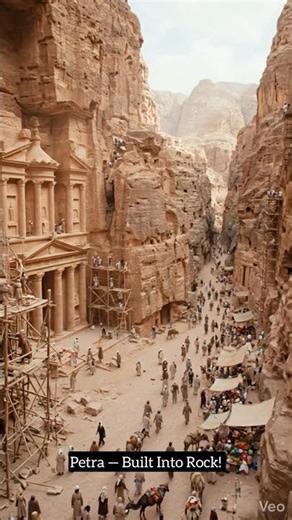 Inside Petra: A Lost Civilization in the Desert! #historyshorts #history #travel #ancientworld