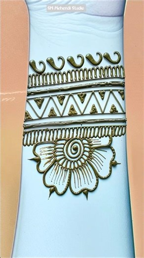 Border Mehndi design #mehndi #henna #mehandidesign #letestmehndi #ytshorts