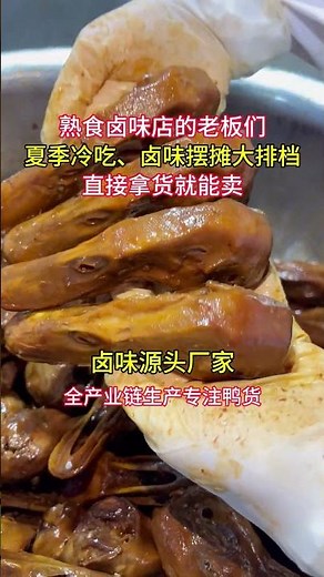 Duck meat products across the entire industry chain