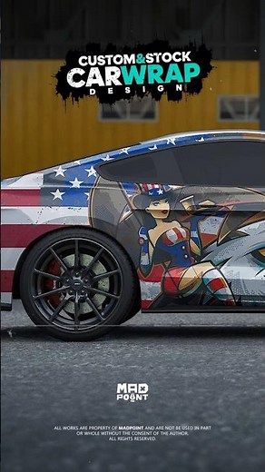 «Pin Up Nation» - Custom & Stock CARWRAP Design by MadPoint