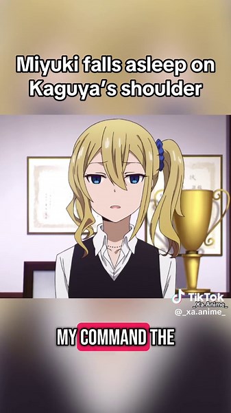 Kaguya and Miyuki: A Sweet Moment in Romance Anime