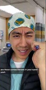 When you use colored contacts