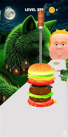 XXL Sandwich Running 🍔 #271 #fun #mobilegame #amogus #shortsfeed #crush