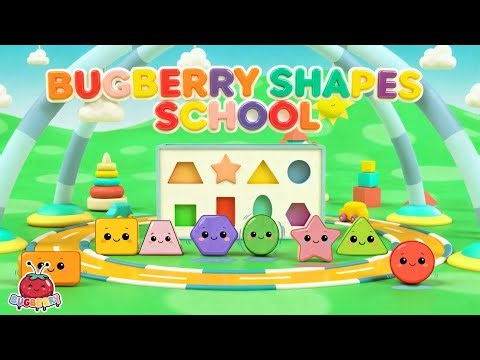 Shapes Song for Smart Kids | We are Shapes | Nursery Rhymes for Kids and Babies | Bugberry