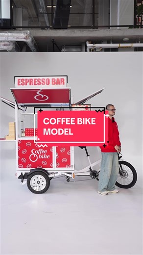 Spotted: the coolest coffee bike in town 👀 DM us now ✅😙☕️ #CoffeeBike #MobileCoffee #CoffeeOnWheels #CoffeeCart #smallbusiness