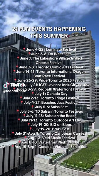 Must-Do Summer Events in Toronto 2023