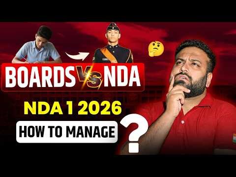 12th Board और NDA एक साथ Manage❓ 🤔 HOW TO CRACK NDA IN CLASS 12th ❓| NDA 1 2026 Roadmap!
