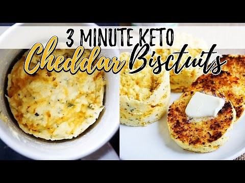 3 Minute Keto Coconut Flour Bread | Cheddar Biscuits!