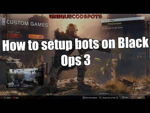 Black Ops 3: How to setup bots in custom games! (Trickshotting Tutorial)