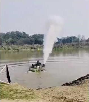 BMP-2 SARATH ICV goes for Swim in a Lake | INDIAN ARMY Mechanised Infantry