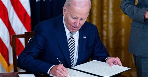What does Biden's executive order on artificial intelligence do?