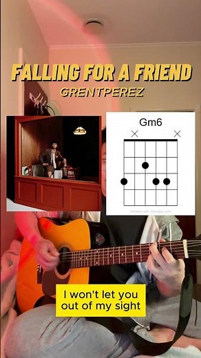 Falling for a friend - Grentperez (Guitar Tutorial with Chord Diagrams)
