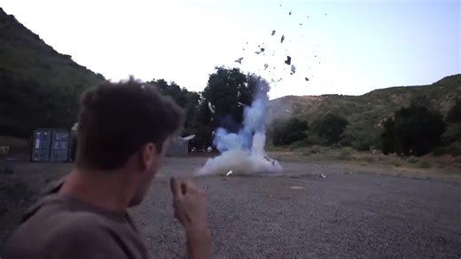 Blowing up a $90,000 couch with explosives - 7,000 ft drop wasn’t enough