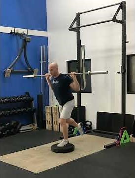 Deficit Step Back Lunges (back rack)