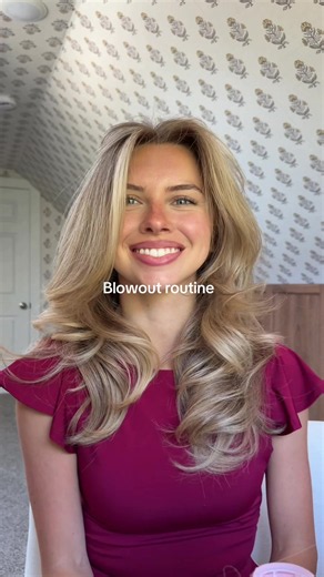 My updated blowout routine #blowout #hairrollers #hairstyle #hairtutorial #hairtok