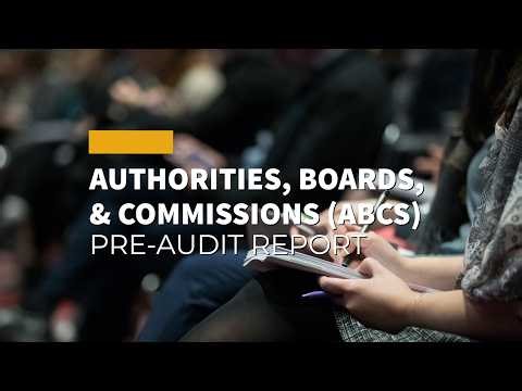 Authorities, Boards, and Commissions Pre-Audit Report | Tulsa City Auditor