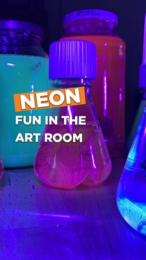 Ready to give your artwork a glow-up? 💡✨ Learn how fluorescent colors were developed, why they are so bright, and how you can use them in your art room to add that extra wow factor. Check out the article for ideas: https://artofed.info/47r1Bqe | The Art of Education