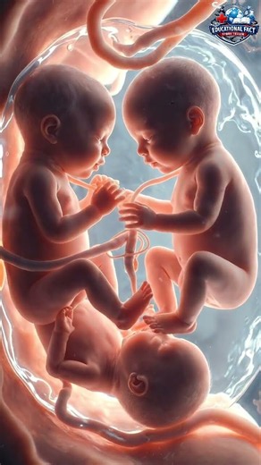How Three Babies Can Share One Womb #shorts #pregnancy #medical #baby #usa #reels #science #anime