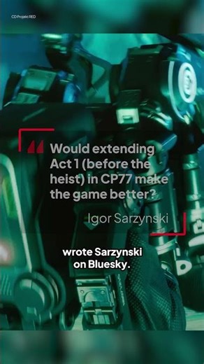 Cyberpunk 2 lead says you've had enough Jackie 😢