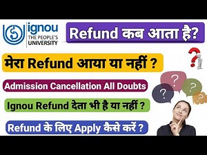 Ignou Admission Cancel Hone Par Refund Kab Aata Hai ? || Refund after Ignou admission cancellation