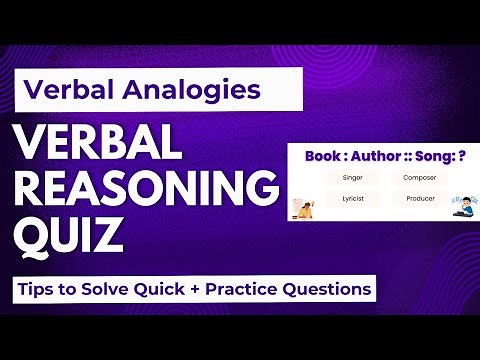 Verbal Analogies: Practice Test with Complete Answers! | Reasoning Tips