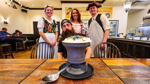 The ice cream challenge so big they called a doctor for the last guy to attempt it | BeardMeatsFood