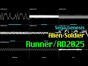 Kazuo Hanzawa - "Runner/AD2025" (Alien Soldier, Genesis) [Oscilloscope Visualization]