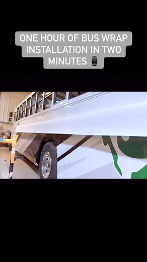 Wrap It Up Vehicle Graphics | One hour of bus wrap installation in two minutes 🙌 Fast mode, activated 💨 #bus #buswraps #vinylwrap #vehiclewraps #vehiclewrapping... | Instagram