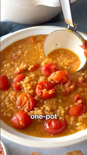 Tomato Lentil Soup (one pot)