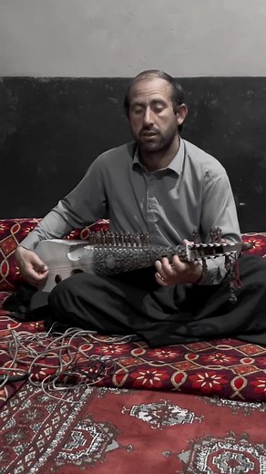 Traditional Guitar Music Performance on Unique Textile
