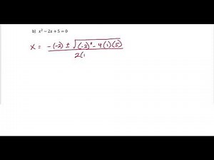 Solve Quadratic Equations over the Complex Numbers